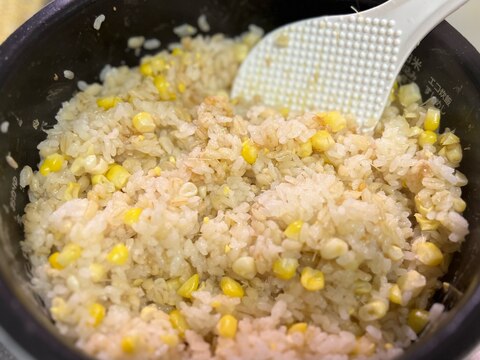 【材料4つ】とうもろこしご飯